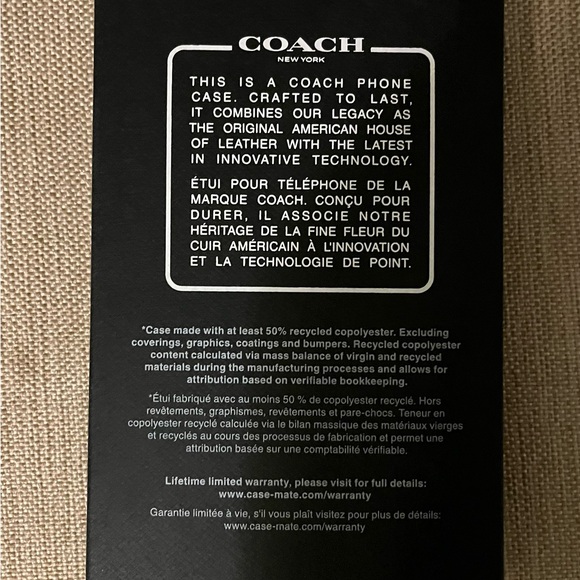 Coach IPhone Folio case New in box fits 13/14/15 - Picture 3 of 11